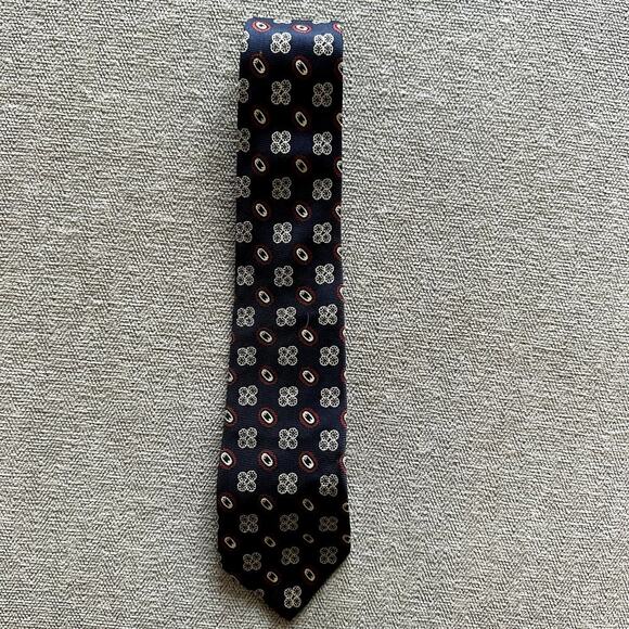 Polo Ralph Lauren Other - Polo Ralph Lauren Silk Tie Made in USA Hand Made Classic Navy Burgundy